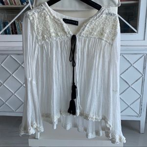 Zara white blouse